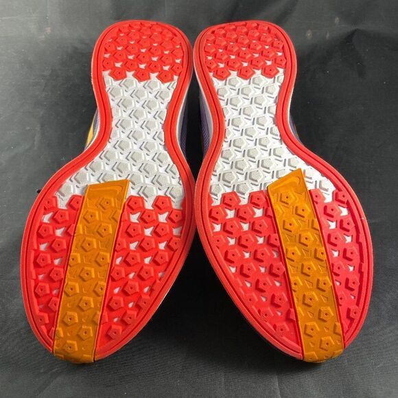 New Nike Pegasus 35 Turbo Racing Stripe Indigo Navy Marigold Orange Womens 8 MED - Picture 5 of 13